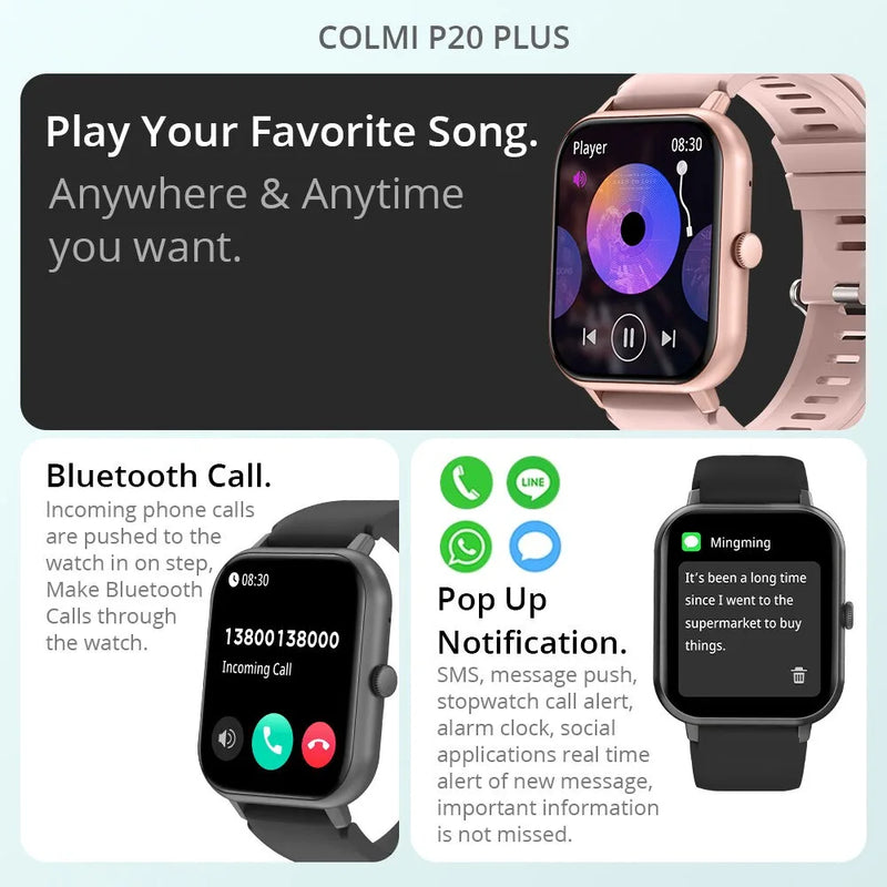 New Luxury Smartwatches Men Full Screen Bluetooth Call Valentine Gift Alarm Clock Custom Photo Health Tracking Watch Women 2025 Sweet T 52
