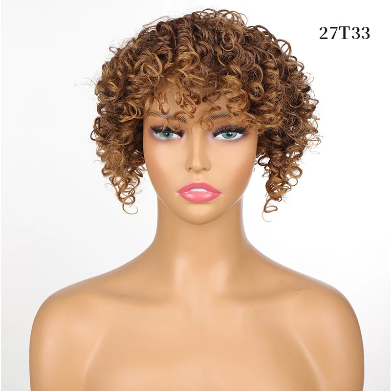 Short Synthetic Wigs for Women - Curly Topper for Women. 3 Clips, Short Toupee Hairpieces to Cover Thin Hair