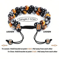 8 mm Natural Stone Beaded Bracelet