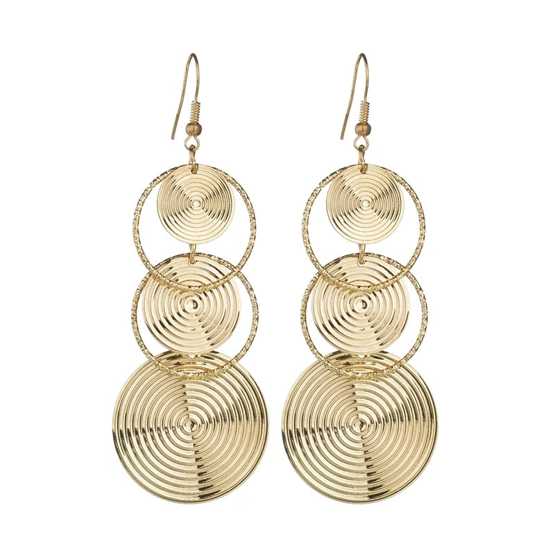 Floating Earrings - Valentine's Day/Love Pendant Earrings. Elegant Long Women's Floating Hook Earrings, Elongated Metal Pendant