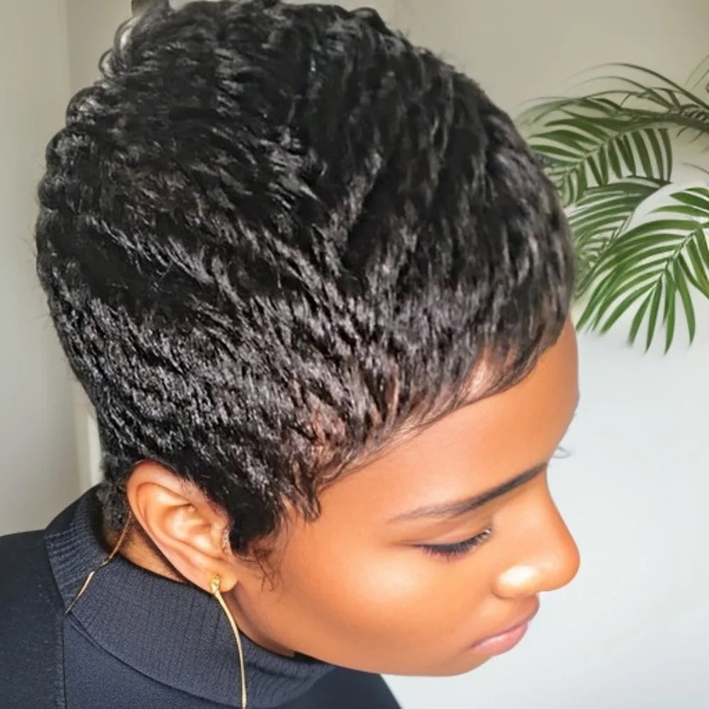 Short Bob Wigs, 100% Human Hair, Pixie Cut Wigs for  Women. Full Machine Made, 2 Colors - Party & Daily Wear Sweet T 52