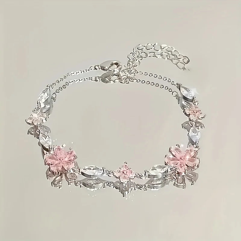 Cherry Blossom Chain Bracelet