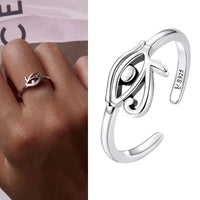 925 Sterling Silver Open Adjustable Rings for Women & Girls. Wedding, Engagement, Anniversary or Gift Rings-ring-SWEET T 52