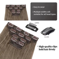 24 Inches 4Pcs/lot 220Grams Bio Synthetic Body Wavy Piano Blond 27/613 Clips In Hair Extensions Natural Heat Resistant Fiber