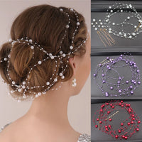 Elegant Bridal Hair Vine Beads, Handmade Women's Headbands for Banquets/Parties, Hair Ornaments