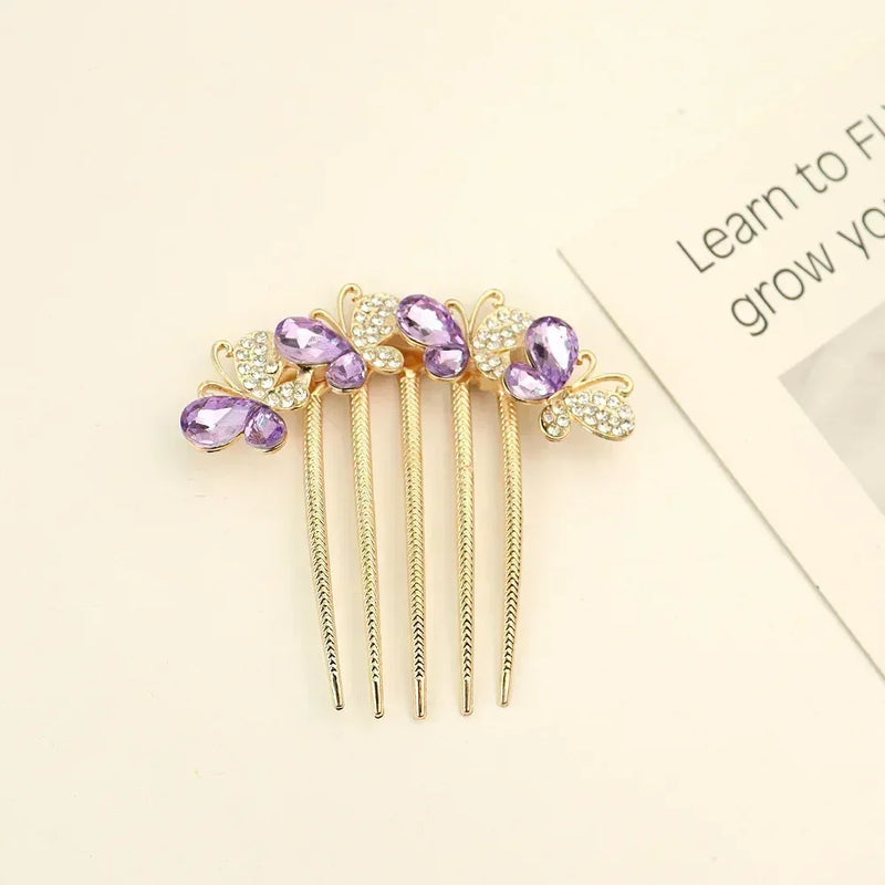 Women's Pearl Crystal Hair Combs, Rhinestone Decorative Hair Clips/Headwear, Jewelry Gifts