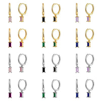 Gold Color Cute Water Drop Earrings For Women & Girls - Zircon Piercing Huggies/Hoop Dangle Earrings-earrings-SWEET T 52