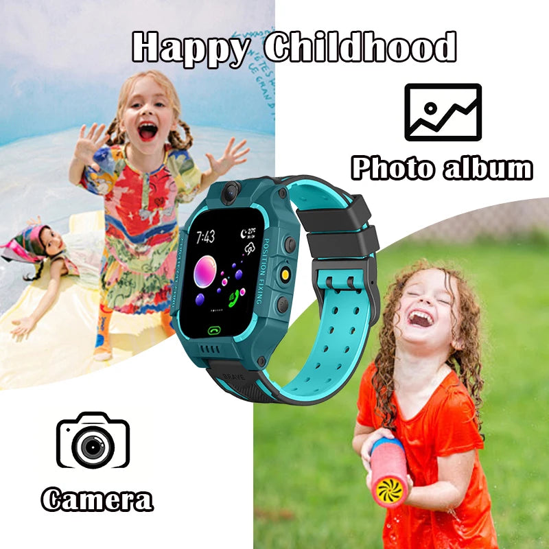 Children's Smart Watch - LBS location tracking, camera, phone, chat, games, Sos, Touch Screen, Unisex