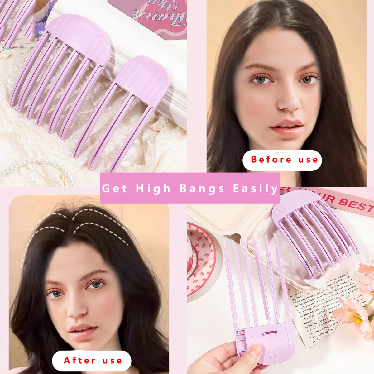 Heatless Volumizing Root Clips, Fluffy Hairpin Set