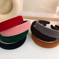 Wide Thick Velvet Headbands for Women. Retro Simple Wide Sponge Hair Bands For Women, Elegant Versatile Hair Accessories