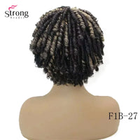 Short Afro Spiral Curly Wig for Women - 50% Human Hair and 50% Synthetic Full Wig Hair
