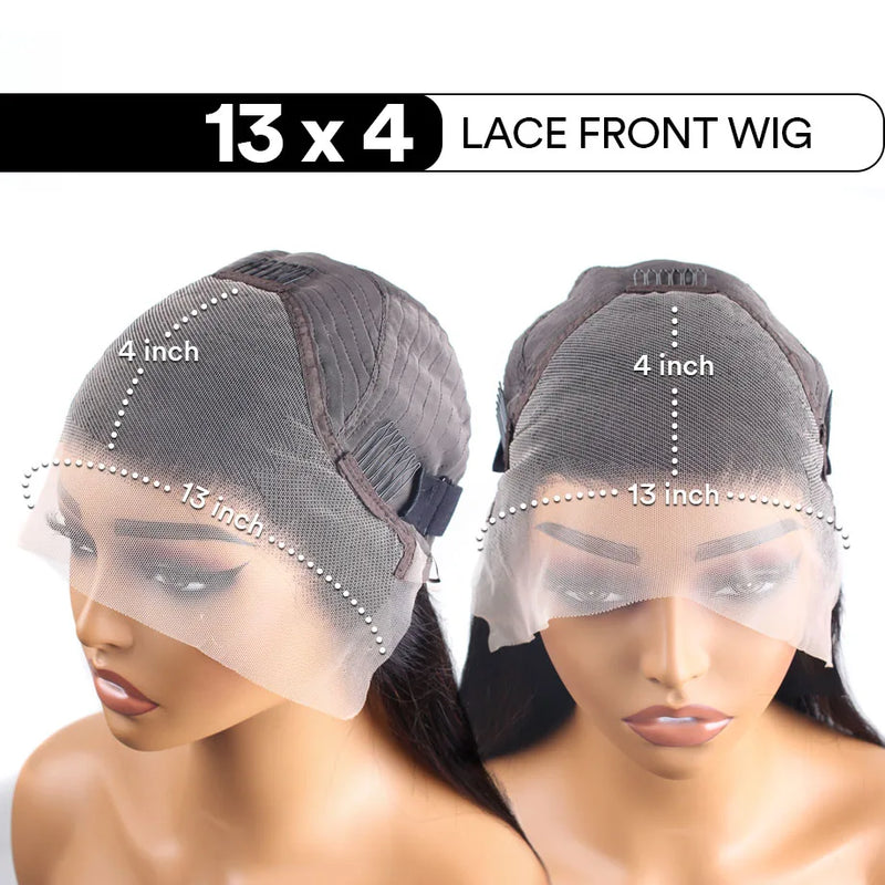 13x4 Blonde Lace Front Wig, Straight Human Hair 613 Hd Wig, Pre Plucked With Baby Hair For Women