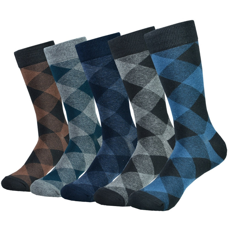 Men's Dress Socks Fashion - Black Patterned Cotton, Colorful Socks for Men and Boys. Great  Gifts-Socks-SWEET T 52