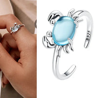 925 Sterling Silver Open Adjustable Rings for Women & Girls. Wedding, Engagement, Anniversary or Gift Rings-ring-SWEET T 52