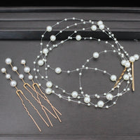 Elegant Bridal Hair Vine Beads, Handmade Women's Headbands for Banquets/Parties, Hair Ornaments