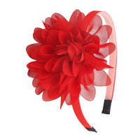 1PC Chiffon Flower Headbands for Kids/Girls. Plastic Teeth Hairbands, Floral Headbands for Children, Girls Fashion Hair Aceessories
