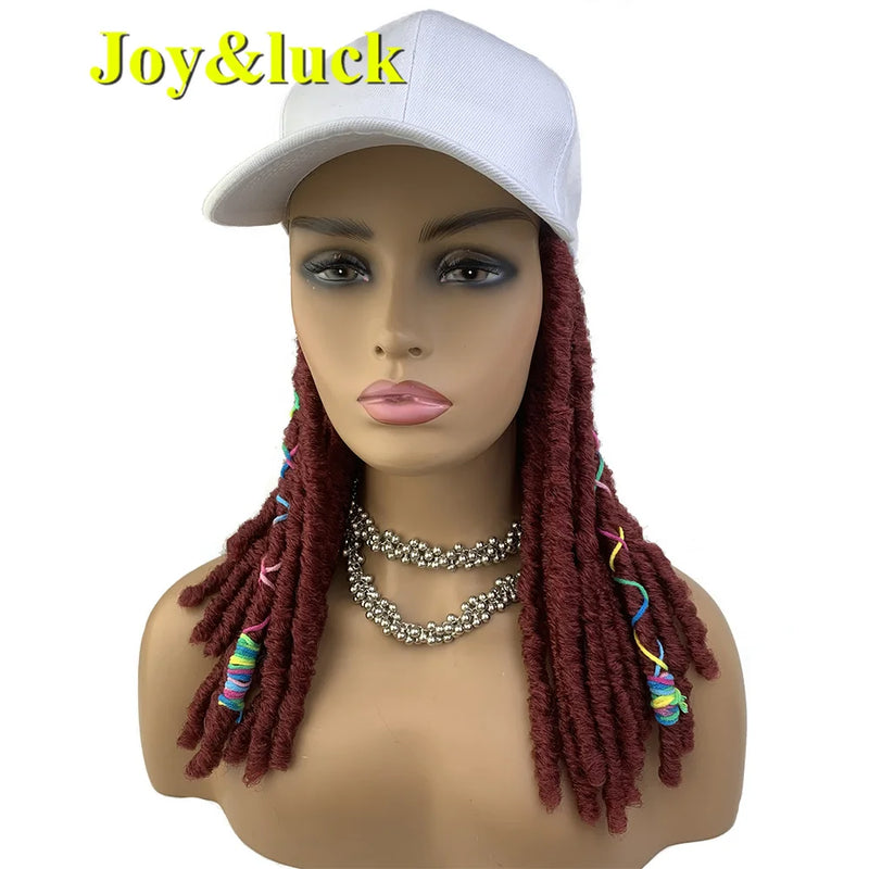 Yellow Synthetic Hat/Hair Wig,  Dread Lock Wig, with Cap for Women & Girls. Recreational Baseball Hair/Hat