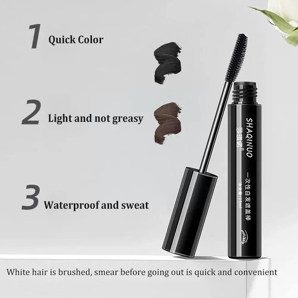 Instant Gray Root Coverage for Women and Men in Black and Brown - Easy Washout-Hair color-SWEET T 52