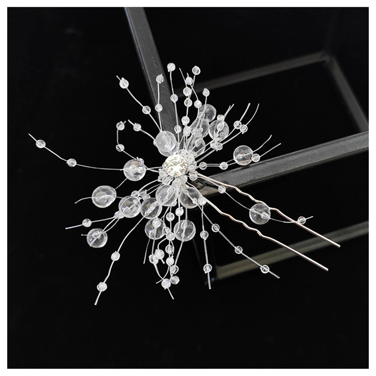 Fashion Crystal Wedding Hairpin Hair Accessories, U-shaped Hairpins, Bridal Hair Jewelry, Rhinestone Women's Hair Clips & Headpieces