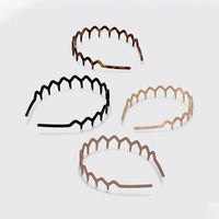 Wave Toothed Non-Slip Headbands, 2 Pack