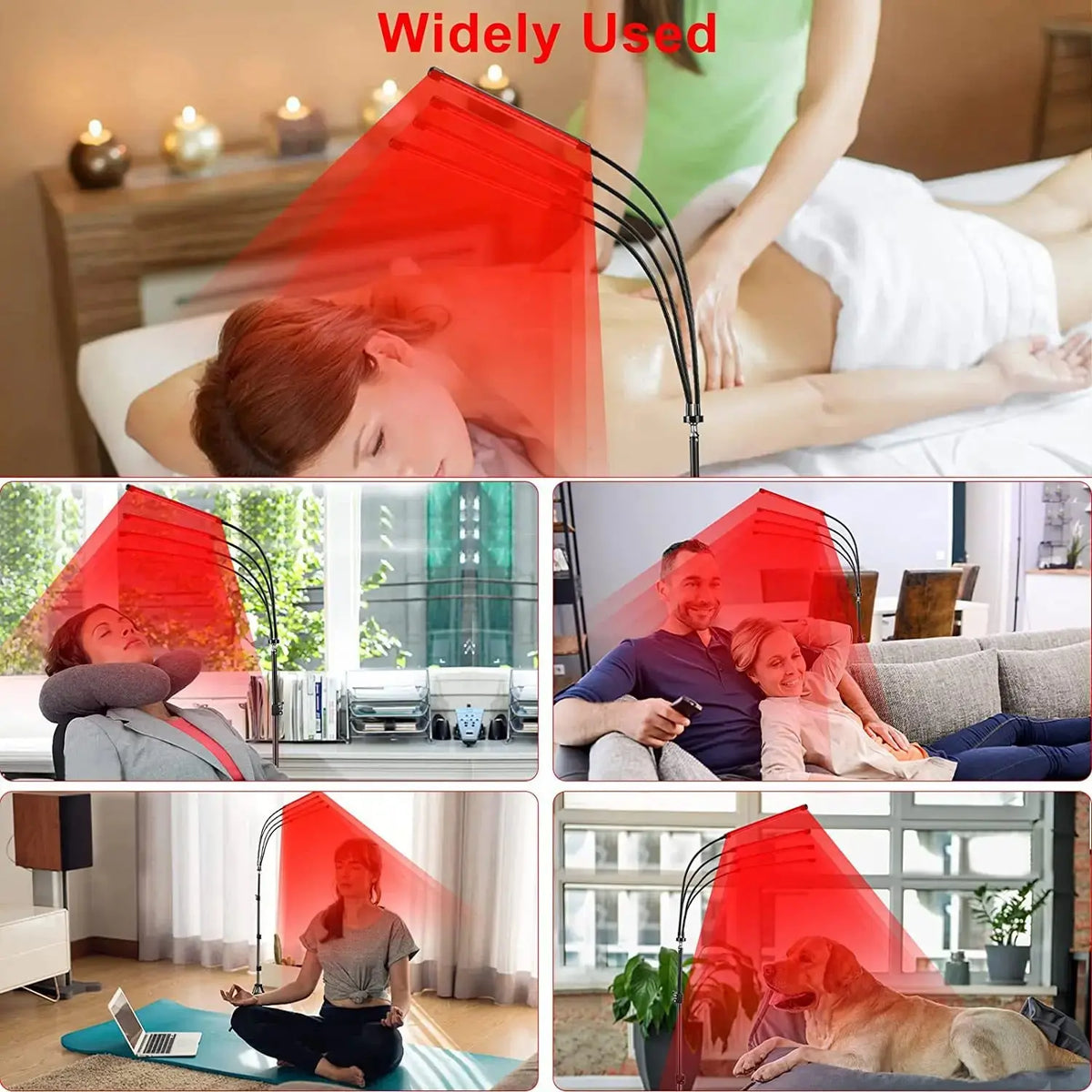 4/5 Head Red Light Therapy with Stand to Promote Metabolism, Weight Loss, Wrinkles, Anti-Aging - SWEET T 52