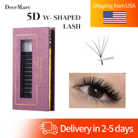 5D W-Shaped Volume Lash Extension Tray, 12 Lines