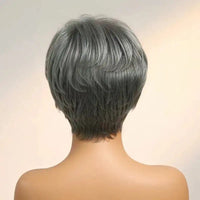 Trendy Limited Style | Salt And Pepper, Pixie Cut, 100% Human Hair Wig Sweet T 52