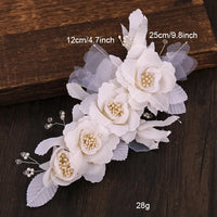 Red Hairpins/Bride Hair Clips - Vintage Chinese Wedding Hair Accessories for Women and Girls-hair accessories-SWEET T 52