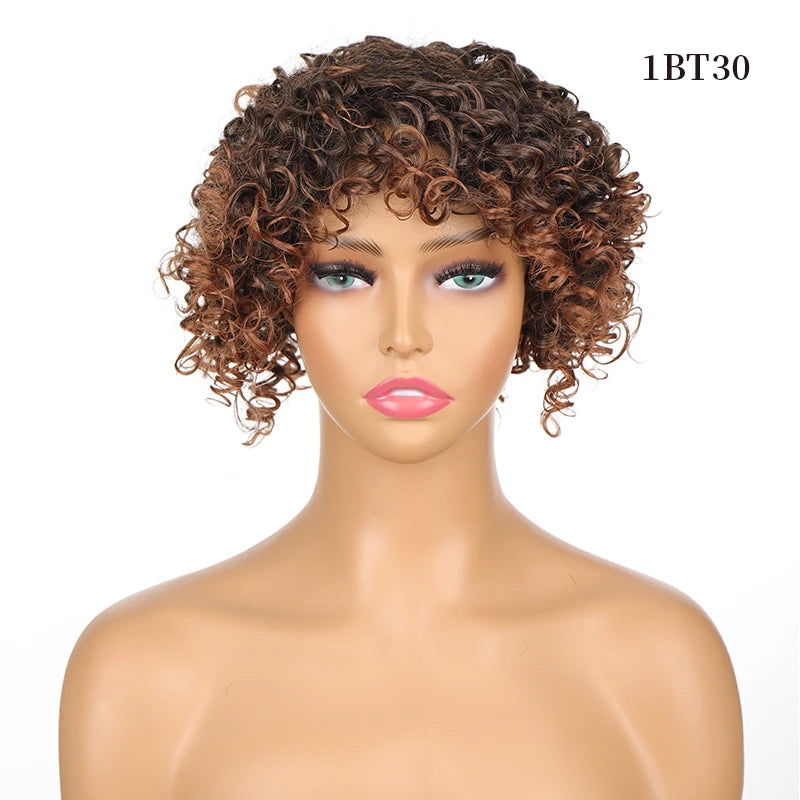 Short Synthetic Wigs for Women - Curly Topper for Women. 3 Clips, Short Toupee Hairpieces to Cover Thin Hair