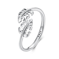 Adjustable Rings - Real 925 Sterling Silver, Stackable, Engagement Zircon Open Size Rings for Women