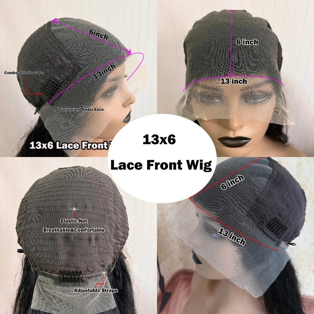 Highlight Brown Silk Base Wig Human Hair Glueless Human Hair Wigs With Brown Roots 200 Density Lace Front Wigs Short Bob Wigs Sweet T 52