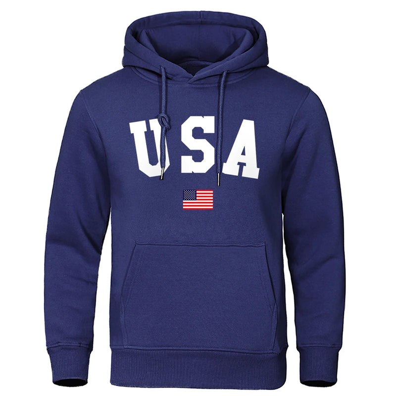 USA Hoodie/Sweatshirt for Men and Women, Anti-Wrinkle, Long Sleeves with Pockets, Pullovers-Shirts & tops-SWEET T 52