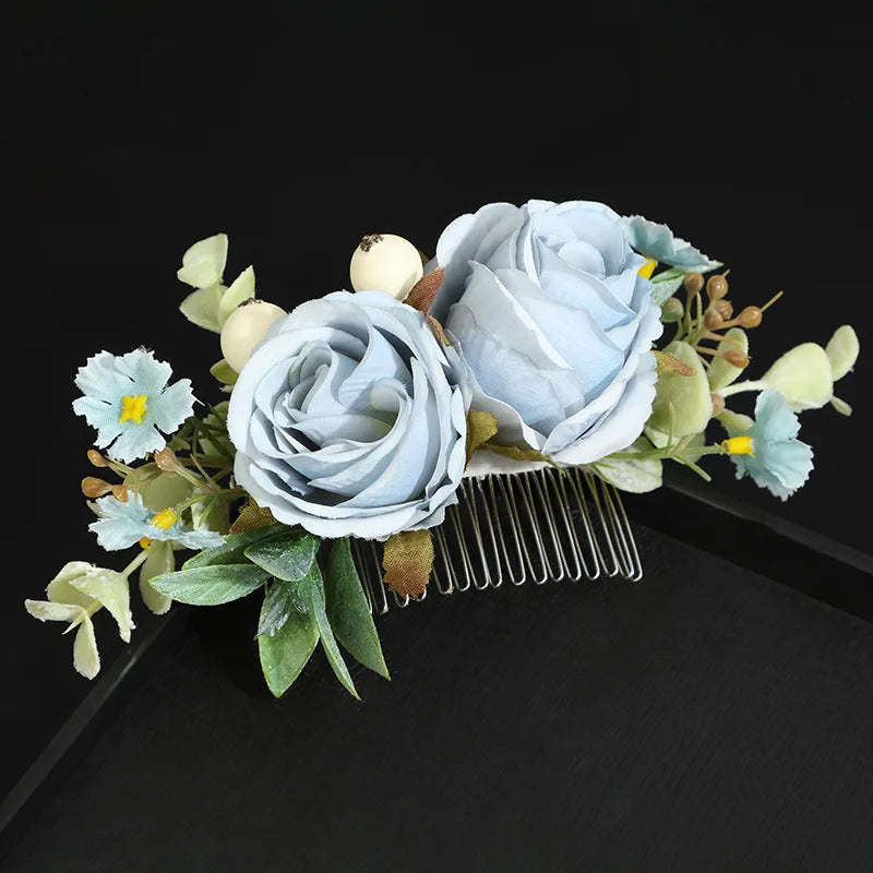 Floral Hair Combs for Summer Weddings, Festivals, Concerts, Holidays - Hair Accessoires for Women & Girlsl