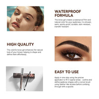 Waterproof Eyebrow Gel — Long-Lasting, Highly Pigmented, Ships from USA