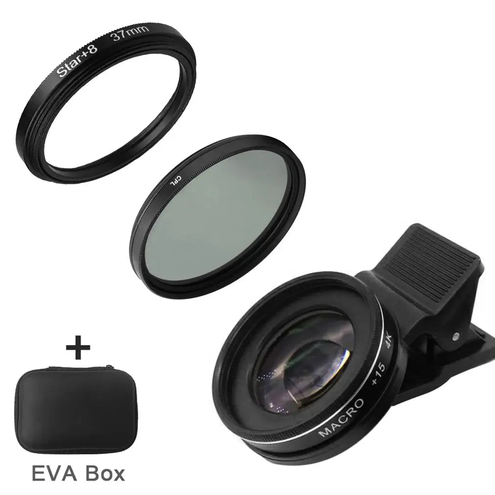 37MM 15X Macro Lens 4K HD Professional Photography Phone Camera Lens - 30X Macro Lens for Smartphone-lens-SWEET T 52