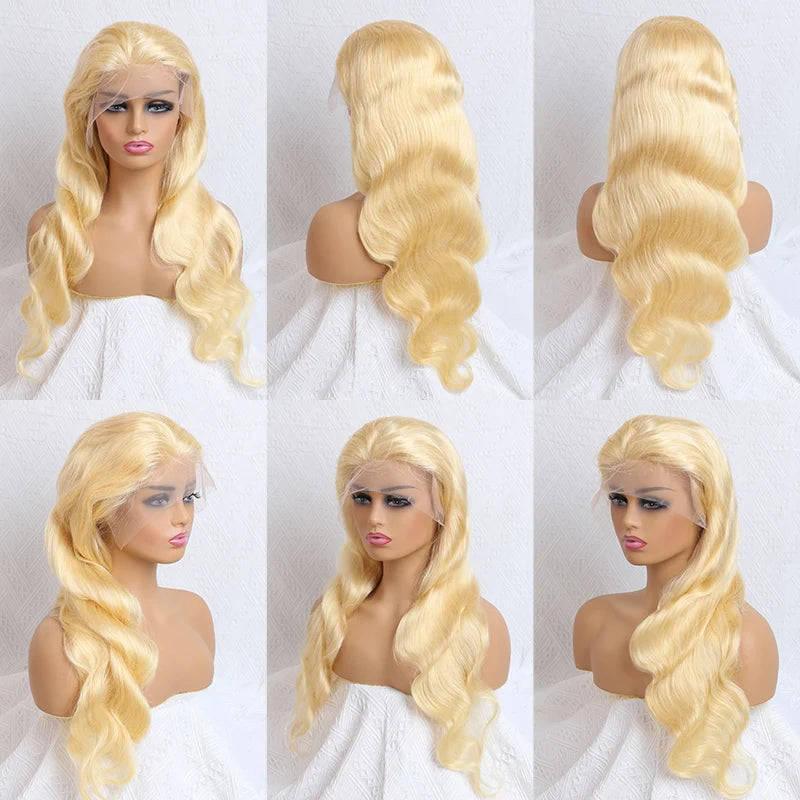 360 Lace Frontal Wig 613 Blonde 13x4 13x6 Body Wave Lace Front Wig Preplucked Brazilian Lace Front Human Hair Wigs 30 32 38 Inch Sweet T 52