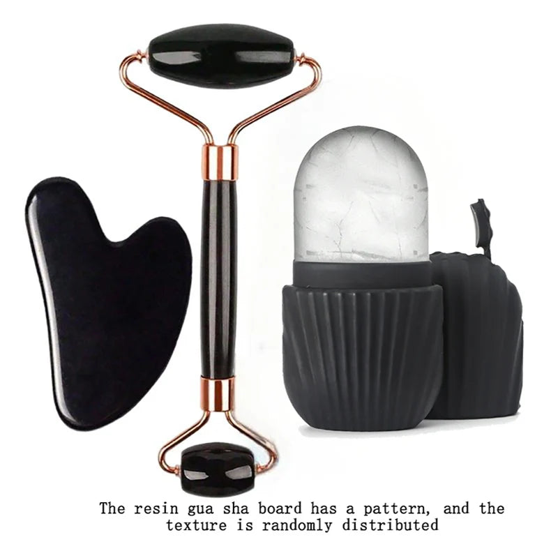 Ice Roller and Gua Sha Facial Tool Set