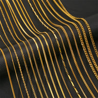 Stainless Steel NK Snake Chain Necklace/Twist Bracelet for Women. Jewelry Set, Gold in Color - DIY Accessories