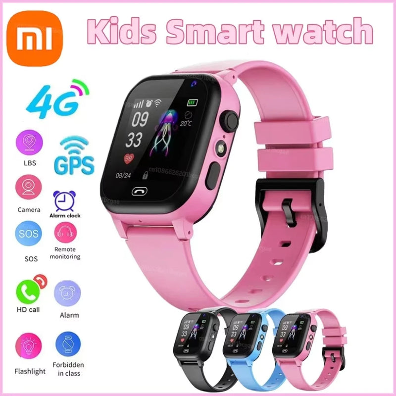 Kids 4G Smart Watch - SOS, GPS Location, Video Call, Sim Card. Child SmartWatch/Camera, Waterproof Watch For Boys Girls