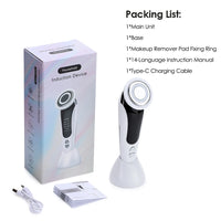 7 in 1 EMS Facial Massager - LED Light therapy, Sonic Ion Vibration Skin Tightening, Face Lifting, Anti Wrinkle Beauty Device