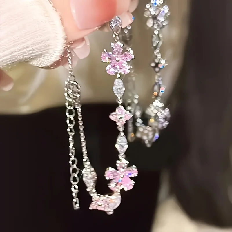 Cherry Blossom Chain Bracelet