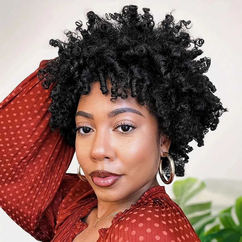 Cross-Border African Explosion Wig Dirty Dreads Hair Cover Wig Fluffy Curl Wig White Synthetic Mechanism Hair Cover Sweet T 52