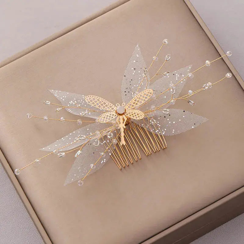 Silver/Gold/Pearl/Rhinestone Hair Accessories, Crystal Bridal Headdress/Hair Combs for Women & Girls-hair accessories-SWEET T 52