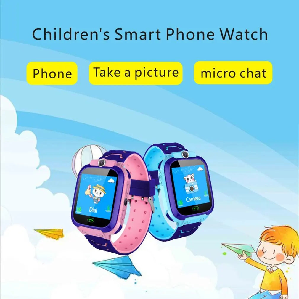Hot Q12 Smart Watch with Sim Card. SOS, Phone Watch - Children's Smart Watch Photo/Waterproof Kids Gift for IOS Android.