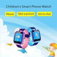 Hot Q12 Smart Watch with Sim Card. SOS, Phone Watch - Children's Smart Watch Photo/Waterproof Kids Gift for IOS Android.