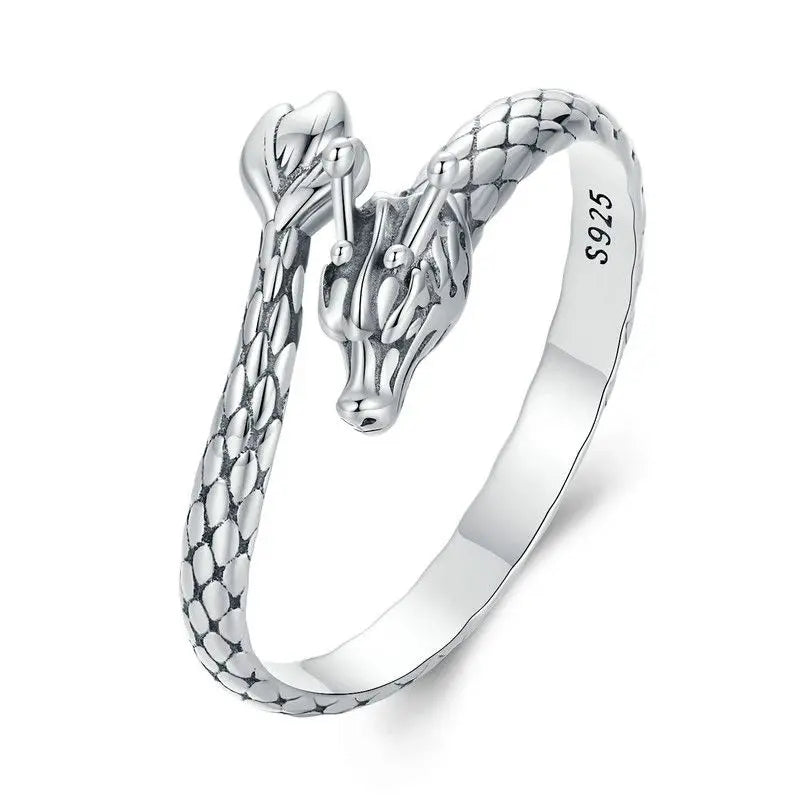 Adjustable Rings - Real 925 Sterling Silver, Stackable, Engagement Zircon Open Size Rings for Women