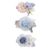 3pcs/set Artificial Flower Hairclip for Baby. Handmade Hairpin, Little Girl Bridal Wedding Party Barrette