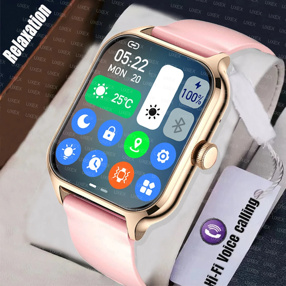 New Luxury Smartwatches Men Full Screen Bluetooth Call Valentine Gift Alarm Clock Custom Photo Health Tracking Watch Women 2025 Sweet T 52