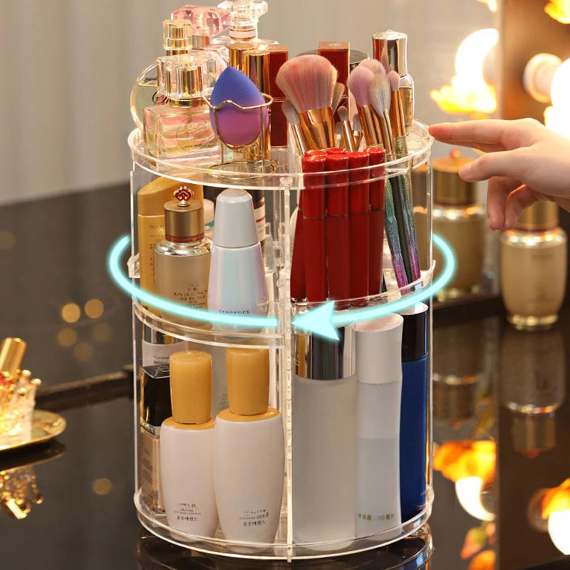 360 Rotating Makeup Organizer - Multi-Function Detachable Dressing Table Makeup Storage Rack, Large Capacity SWEET T 52
