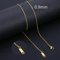 Stainless Steel NK Snake Chain Necklace/Twist Bracelet for Women. Jewelry Set, Gold in Color - DIY Accessories